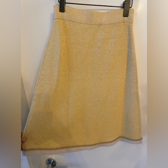 Metal-Trimmed Melange Skirt - Picture 3 of 5